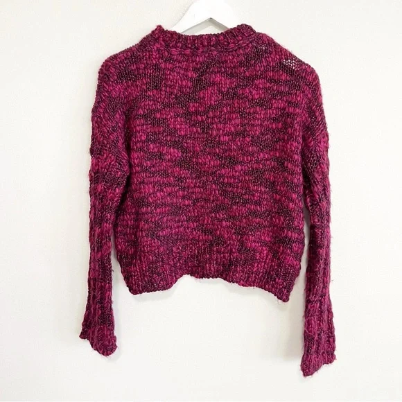 BOGO! Ramy Brook James Sweater Pink Metallic Wool Alpaca Size XS - Picture 5 of 8